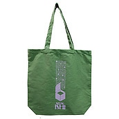 成城石井 コットンエコバッグ グリーン 1枚| D+2/ ショッピングバッグ エコバッグ