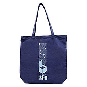 成城石井 コットンエコバッグ ネイビー（新） 1枚| D+2/ ショッピングバッグ エコバッグ