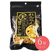 奈良祥楽 カリッ＆スパイシーれんこん からし味 70g×6個