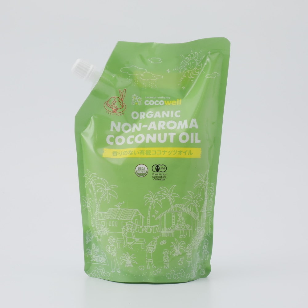ココウェル 香りのない有機ココナッツオイル 460g
