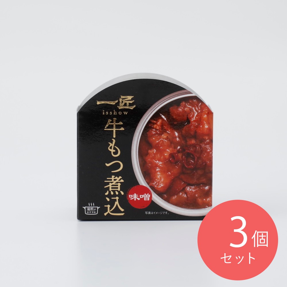 STI 一匠 牛もつ煮込み 固形量 90g×3個