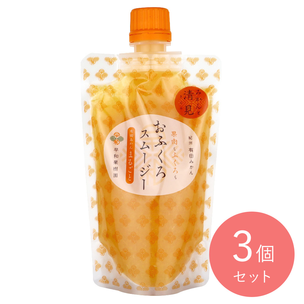 早和果樹園 おふくろスムージー みかんと清見 170g×3個