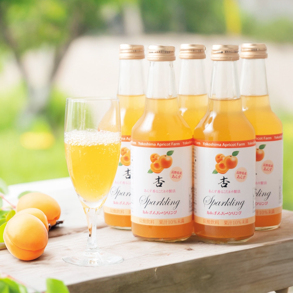 【お取り寄せ】【WRN】横島物産 特選杏スパークリング 310ml×6本入 | 沖縄離島配送不可