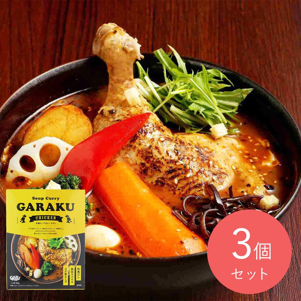 GARAKU 札幌スープカレー チキン 300g×3個