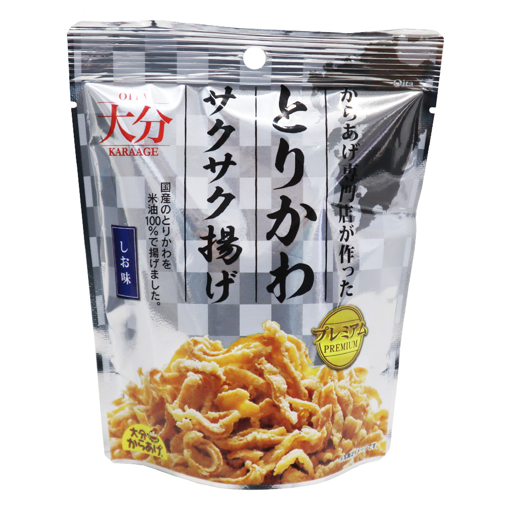 大分からあげ プレミアムとりかわサク揚げしお味 30g