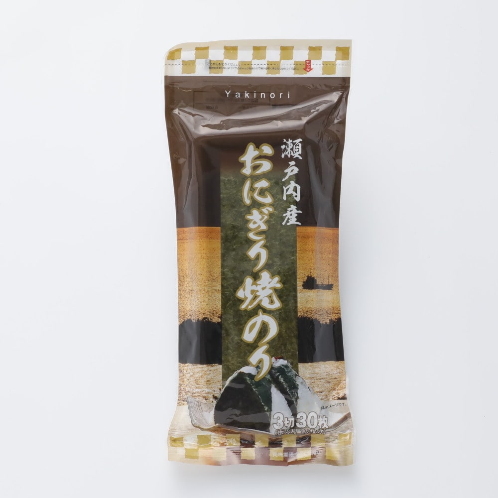 瀬戸内産おにぎり焼のり 3切30枚