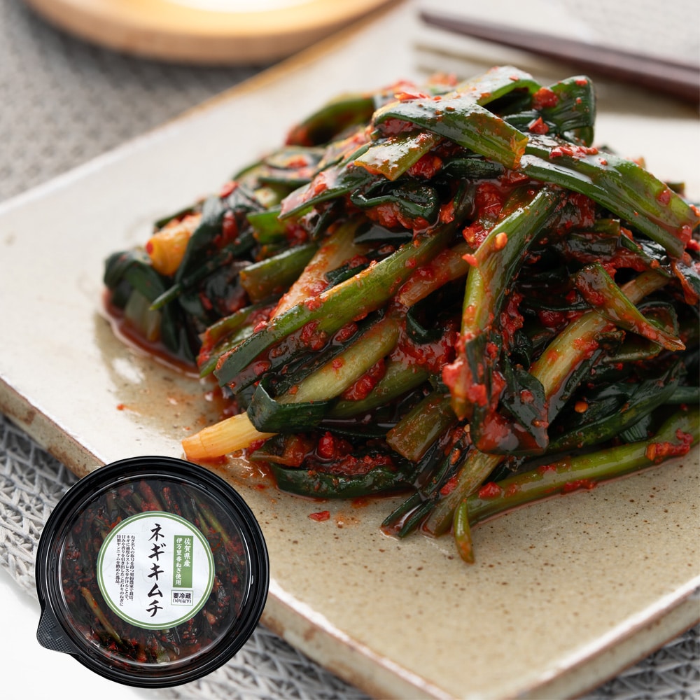 沈菜館 佐賀県産伊万里香ねぎ使用 ネギキムチ160g｜D+2