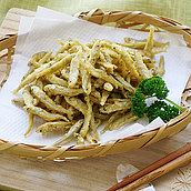 菅英佃煮本舗 甘塩わかさぎ唐揚げ 60g | D+2