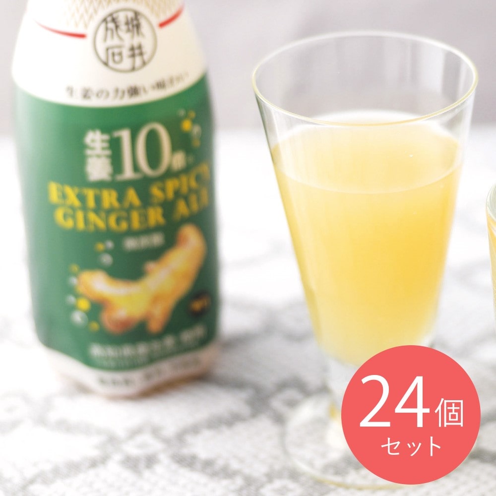 【送料込み】【EK】成城石井 生姜10倍 エクストラスパイシージンジャーエール 410ml×24本【ケース販売】