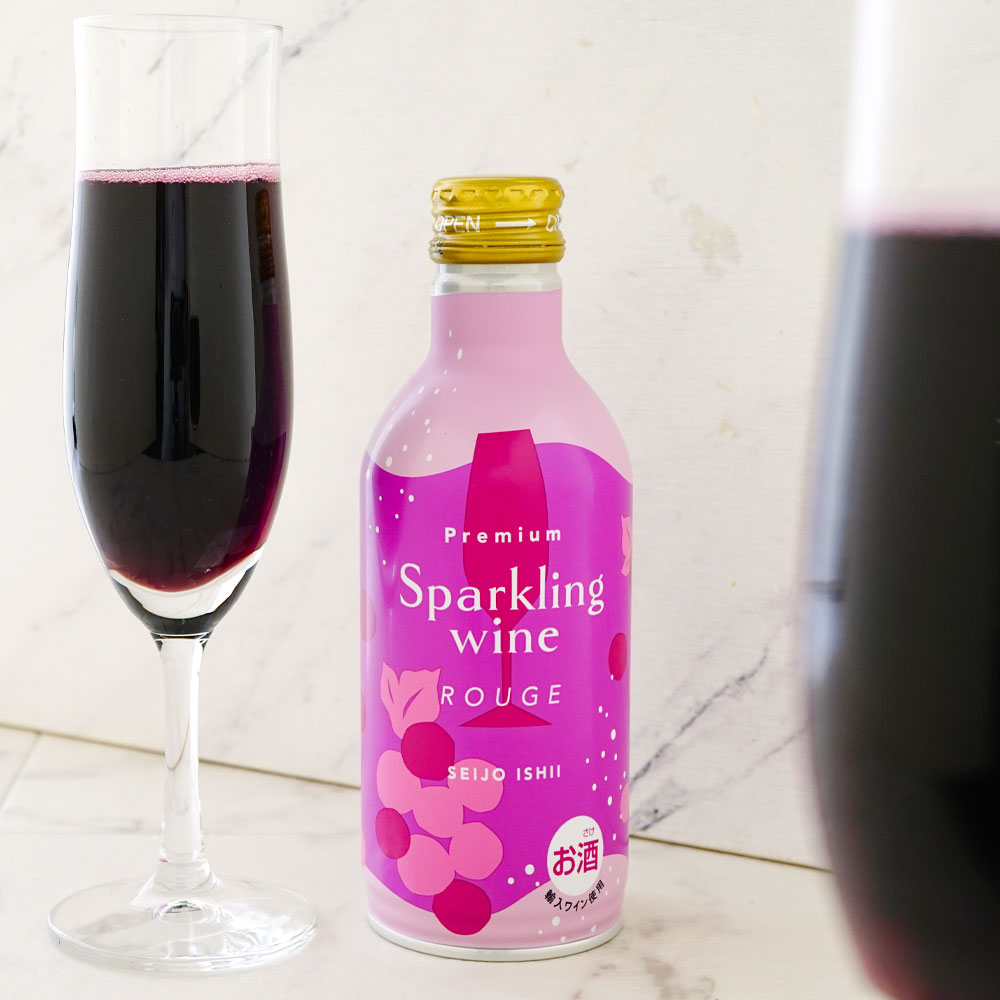 成城石井 プレミアムスパークリングワイン缶ルージュ290ml
