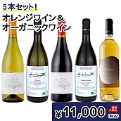 【送料込み】オレンジワイン＆オーガニックワイン5本セット 750ml×5本セット