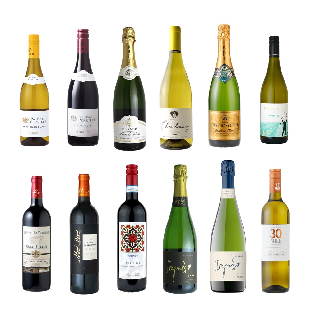 赤・白・スパークリング売上ベスト４！直輸入ワイン12本セット