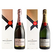 【送料込み】【箱付】フランス シャンパーニュ モエ・エ・シャンドンブリュット＆ロゼ 750ml×2本セット | MHD正規輸入品