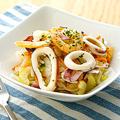 成城石井自家製 海老とイカと6種野菜のマリネ 【300kcal以下】 1個 | D+2 / 消費期限：発送日より3日間