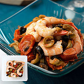 成城石井自家製 シュリンプ・オリーブトマトマリネ 1個  | D+2 / 消費期限：発送日より4日間 / 年内お届け12月26日注文まで / 1月1-6日着不可