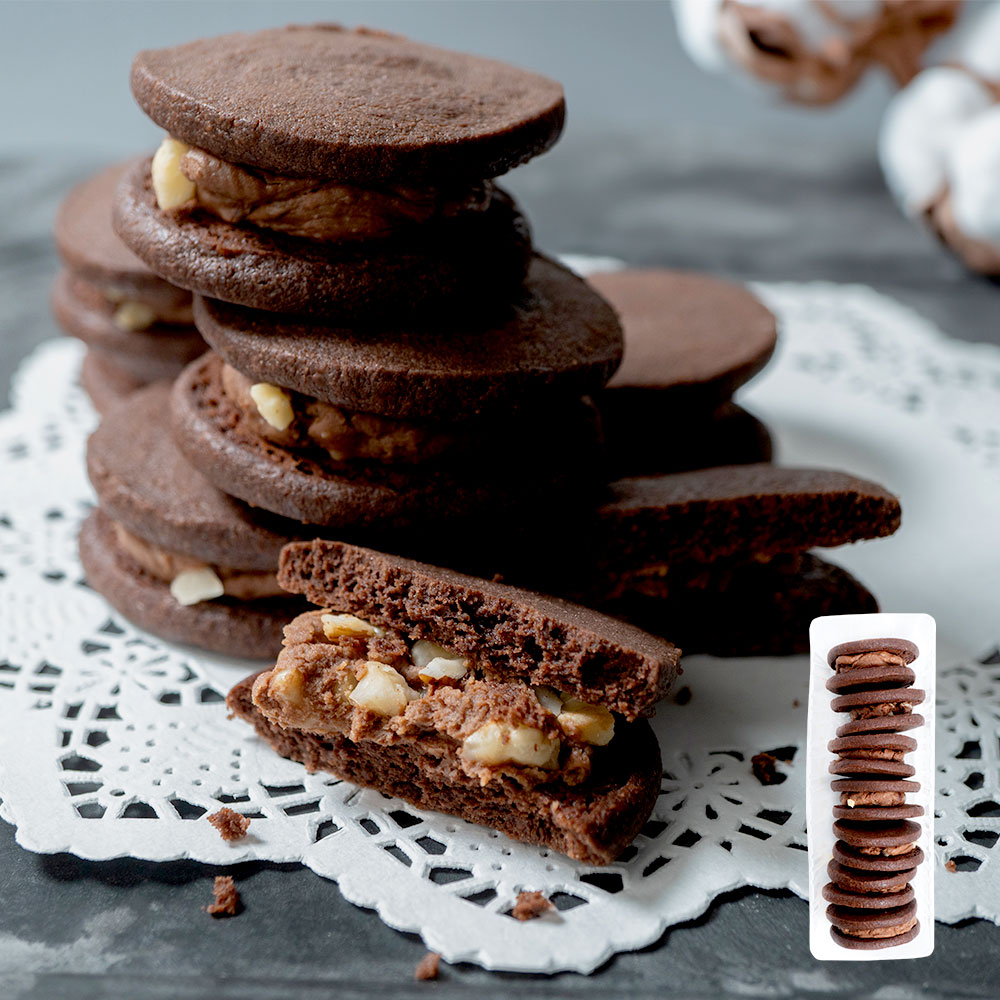 成城石井自家製発酵バターのショコラサブレジャンドゥーヤクリーム8個 | D+2