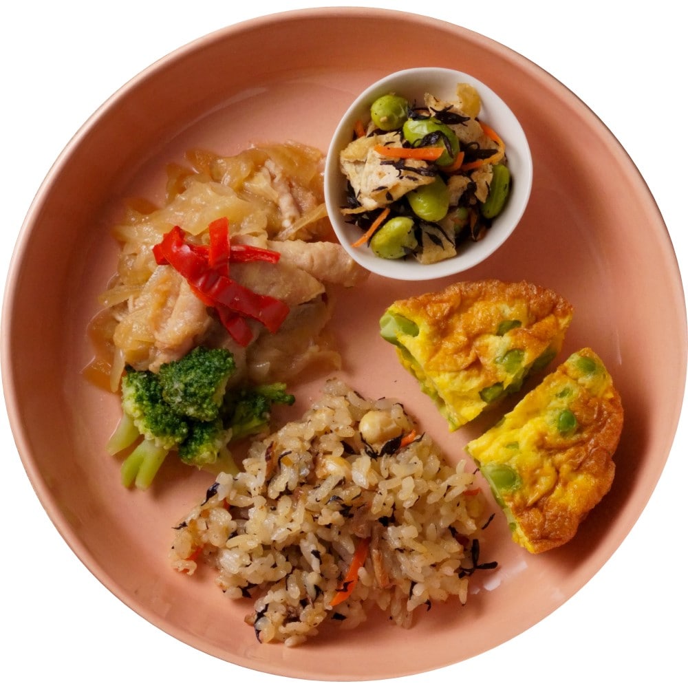 成城石井 やまだ式ロカボBento 豚の生姜焼きと枝豆入り玉子焼きの和風弁当 1食