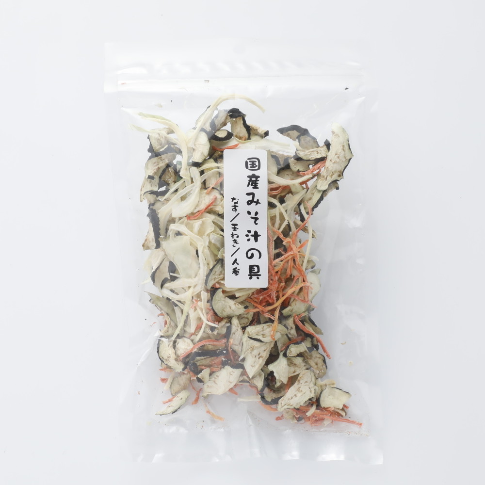 きのこ総合センター 国産乾燥みそ汁の具（なす／玉ね40g