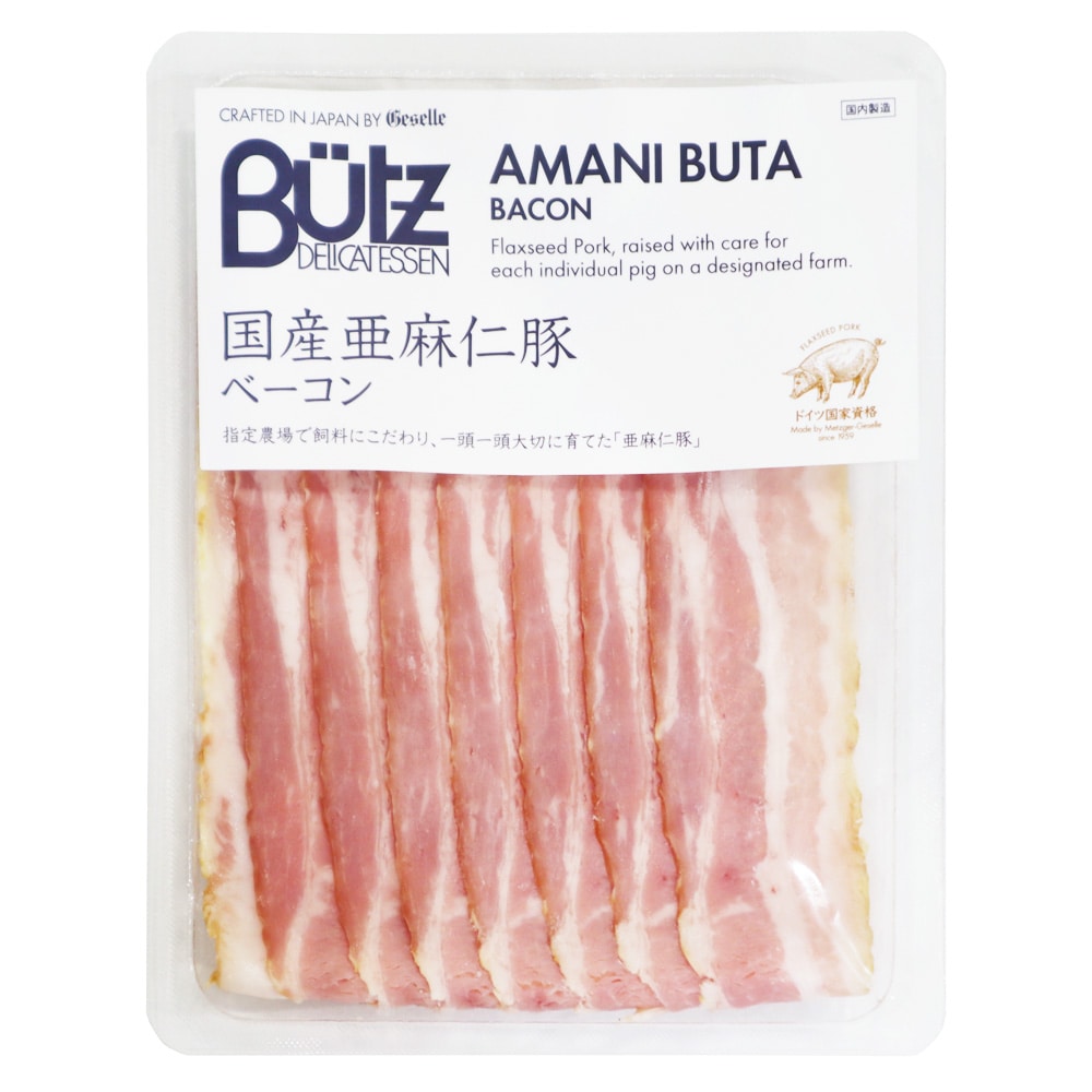 ブッツ 国産 亜麻仁豚ベーコン 75g