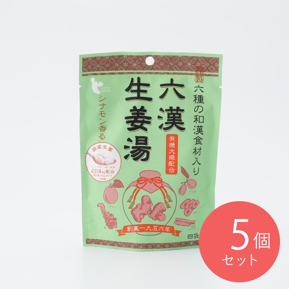 イトク食品 六漢生姜湯 (16g×4袋)×5個