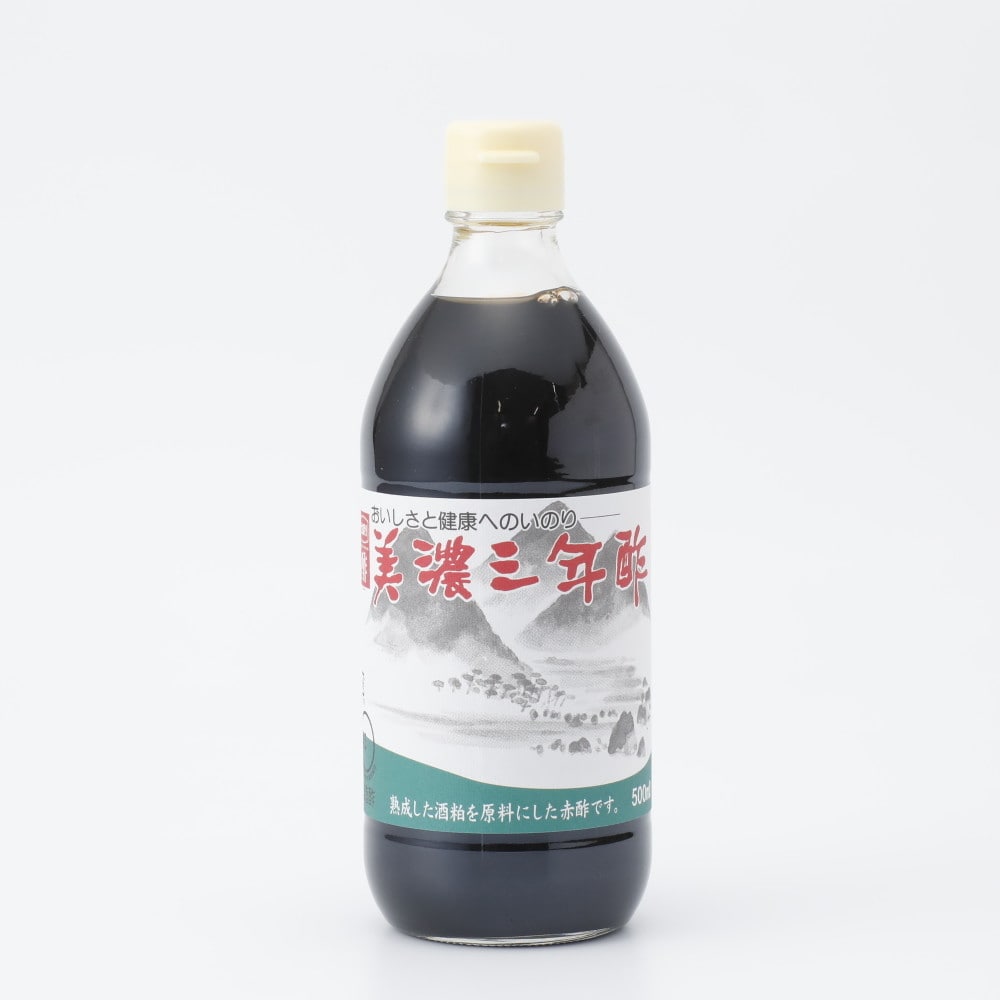 内堀醸造 美濃三年酢（赤酢） 500ml