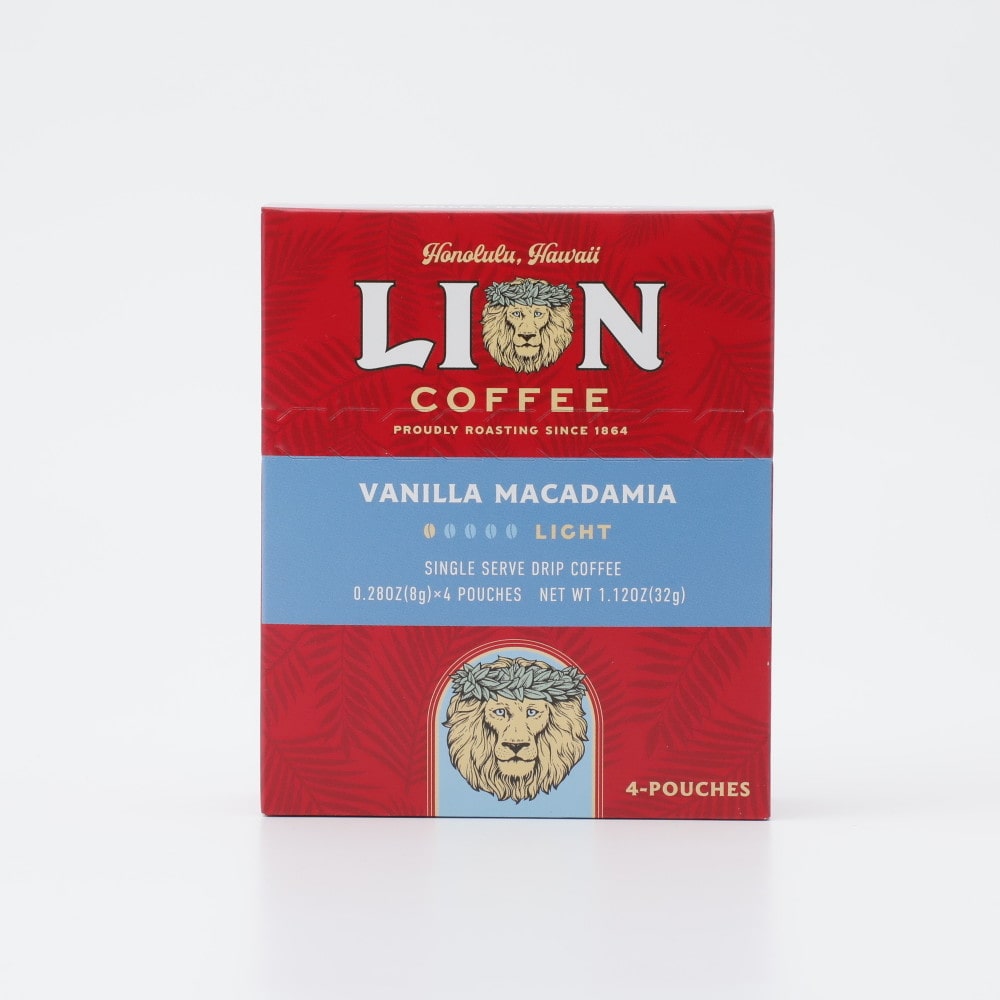 ライオンコーヒー シングルサーブ バニラマカダミア8gx4P