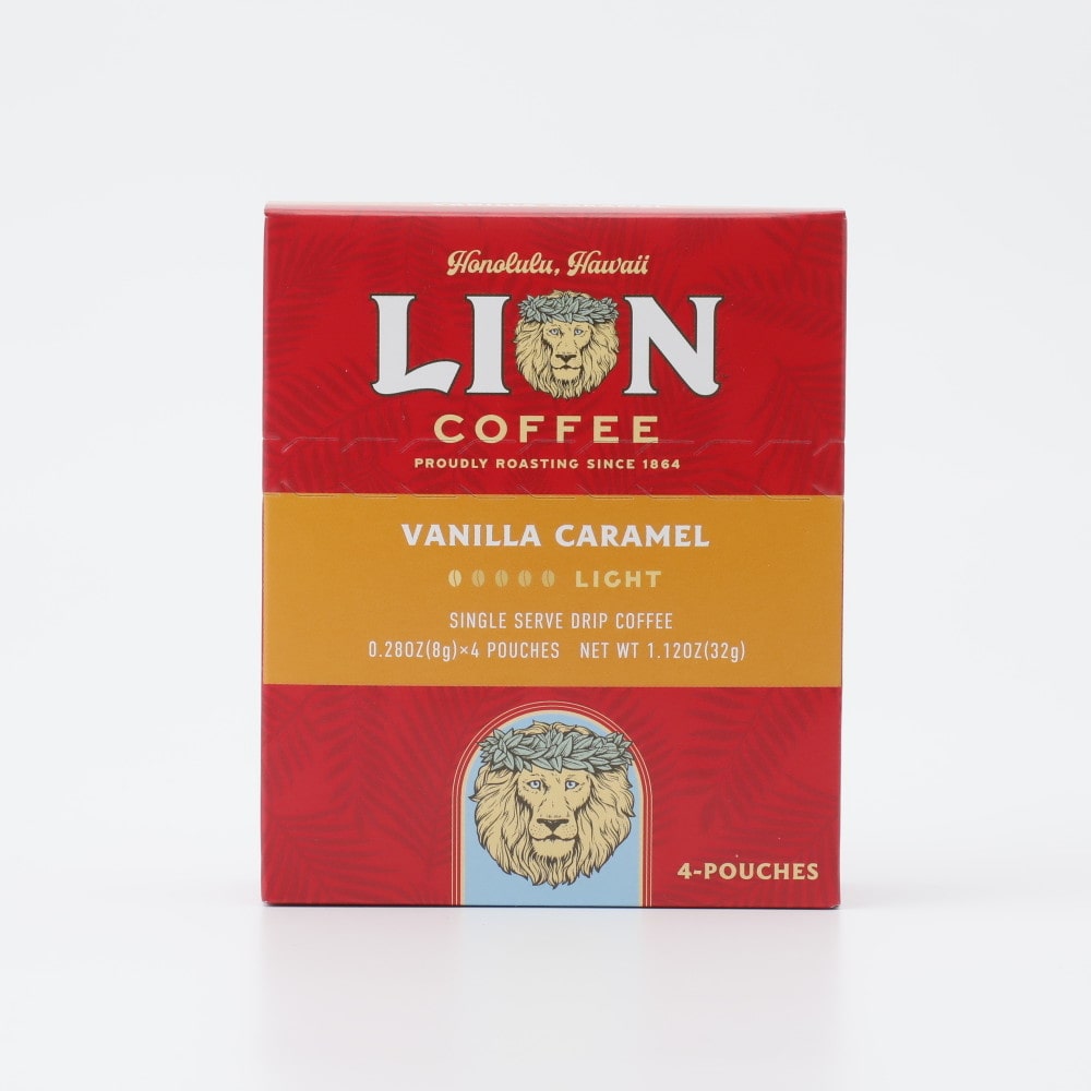 ライオンコーヒー シングルサーブ バニラキャラメ 8gx4P