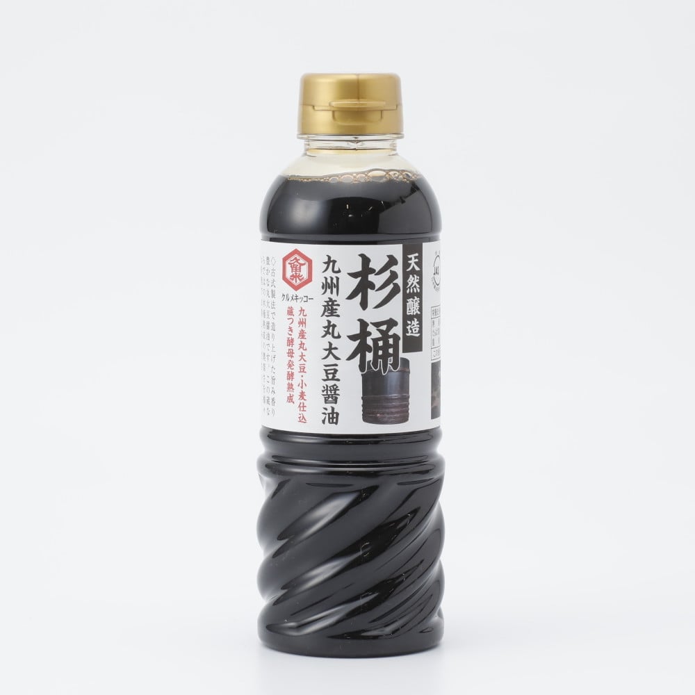 クルメキッコー 杉木桶九州産丸大豆しょうゆ 420ml