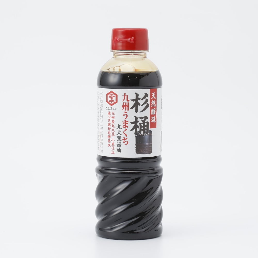 クルメキッコー 杉木桶九州産丸大豆うまくち醤油 420ml