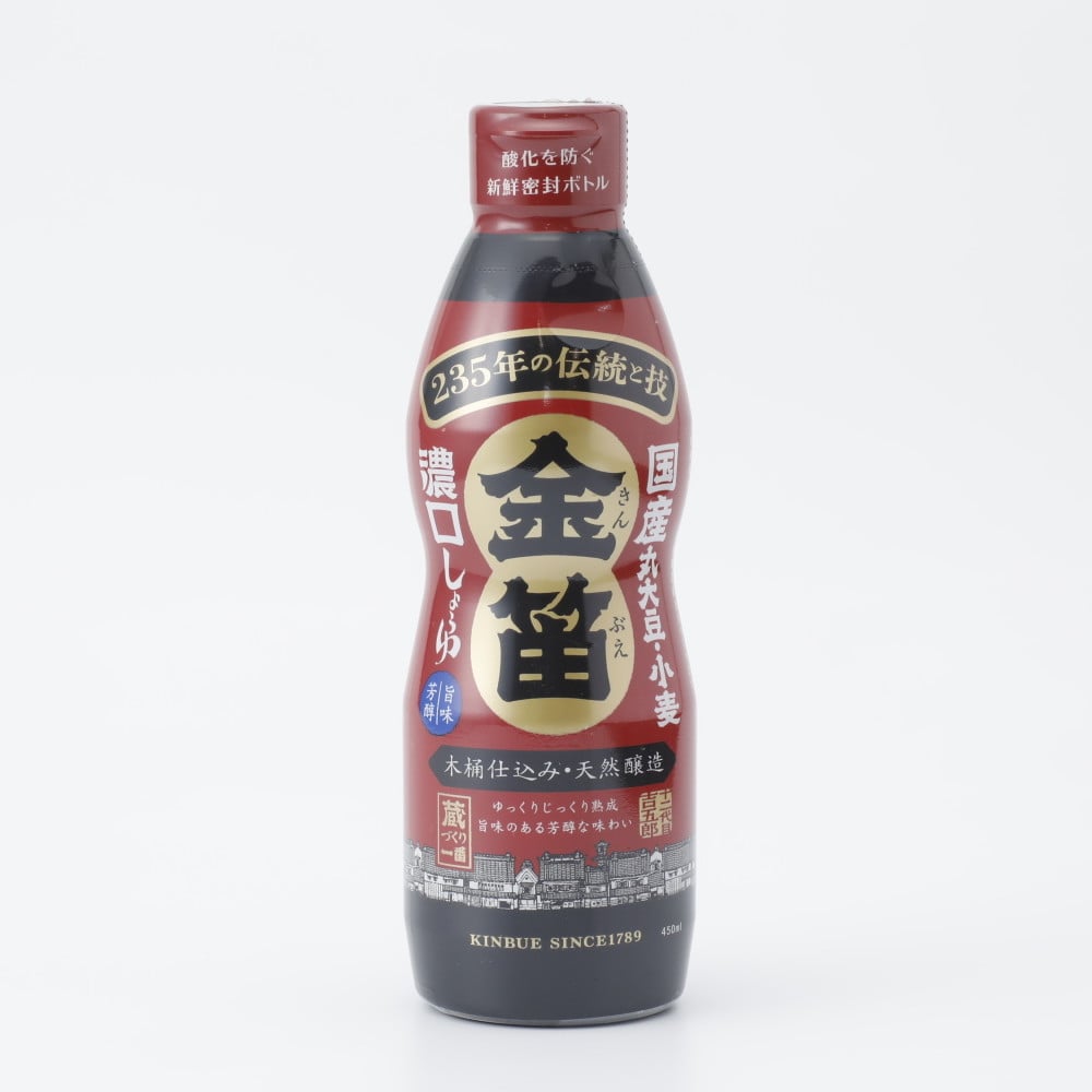 笛木醤油 金笛しょうゆ 450ml