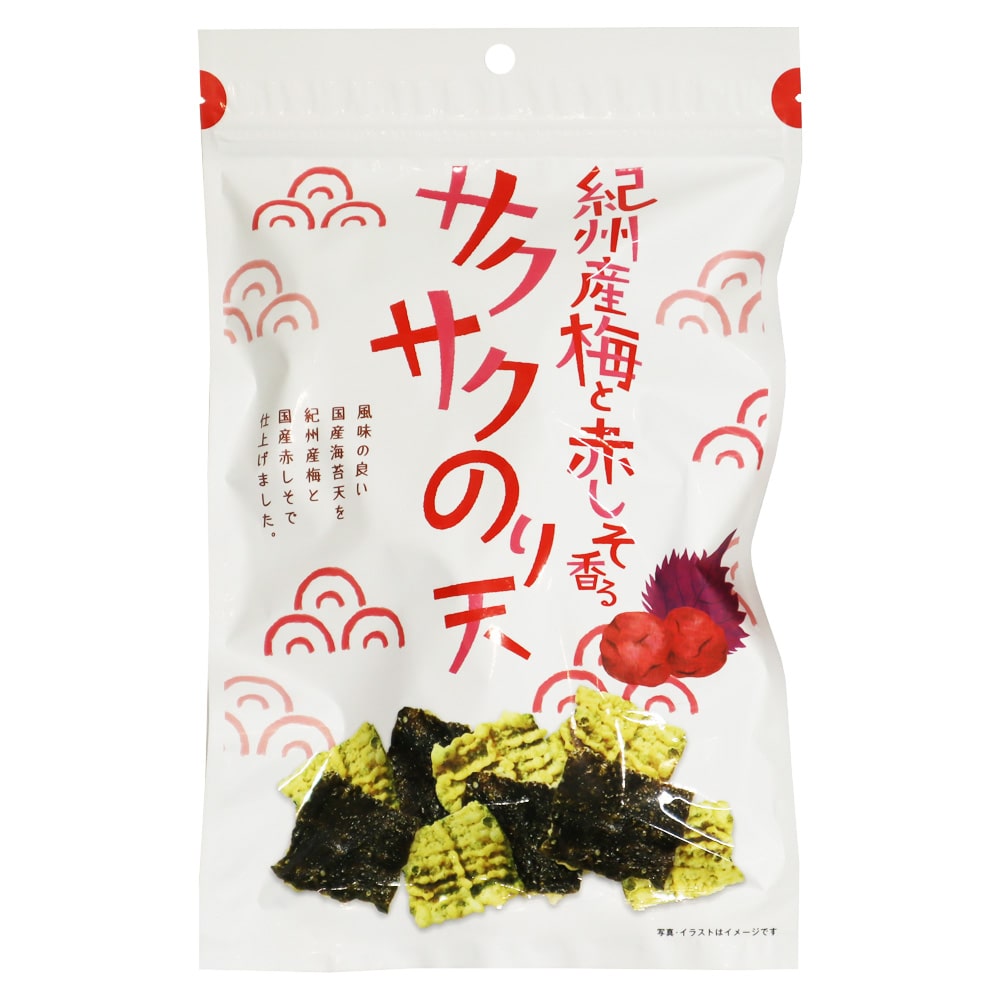 まるか食品 紀州産梅と赤しそ香るサクサクのり天58g