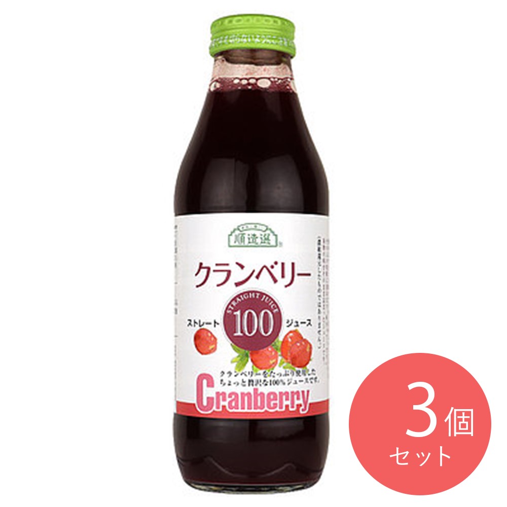 マルカイコーポレーション 順造選 クランベリー100 500ml×3本