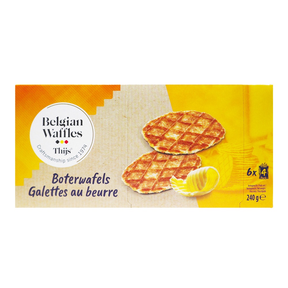 タイス 薄焼きベルギーバターワッフル 240g（4枚×6袋）