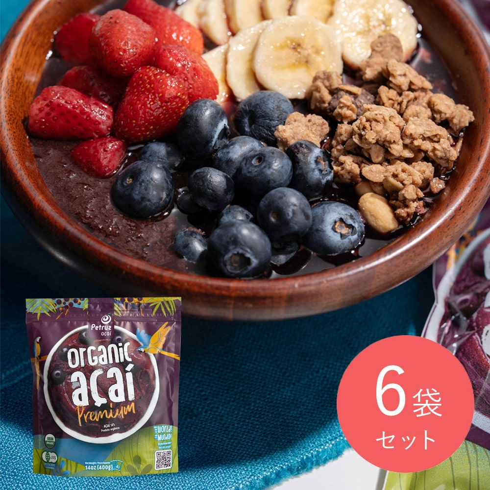 【送料込み】ペトルス 有機アサイーピューレ 400g(100g×4)×6個