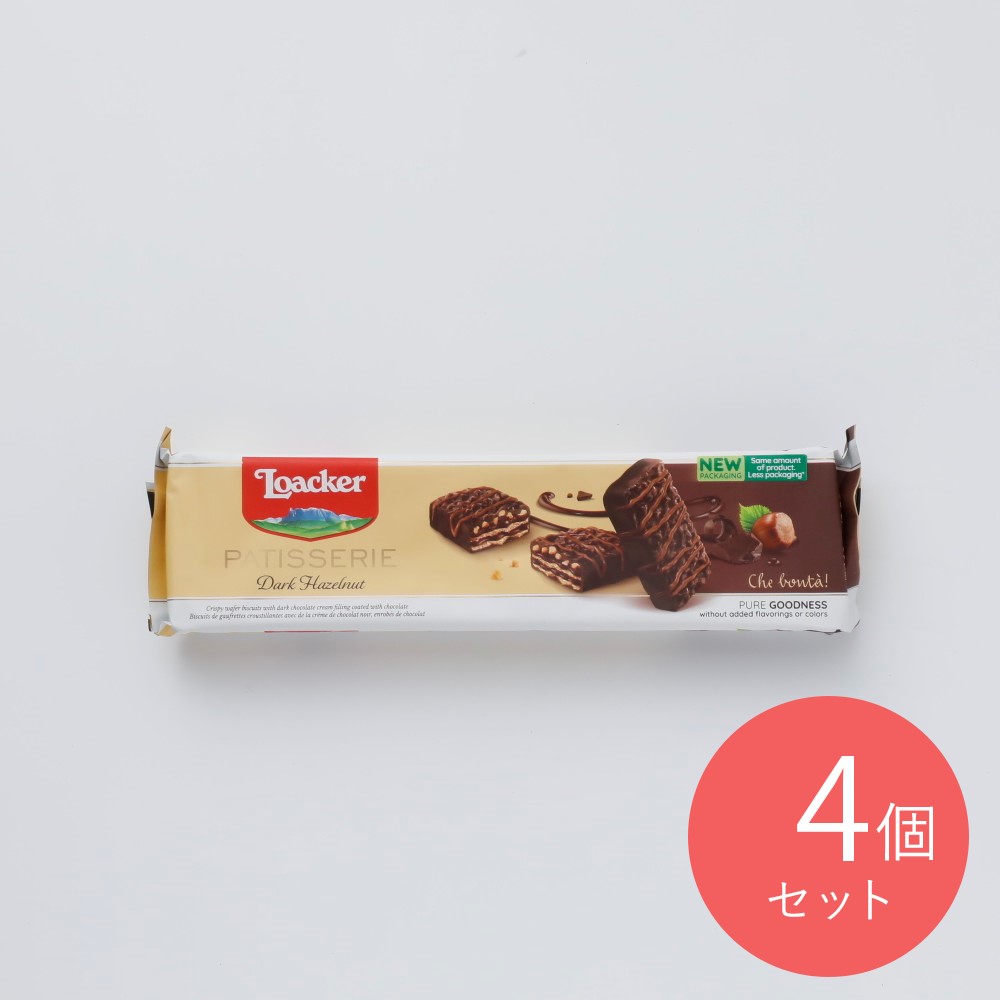 ロアカー パティスリーダークヘーゼルナッツ 100g×4個