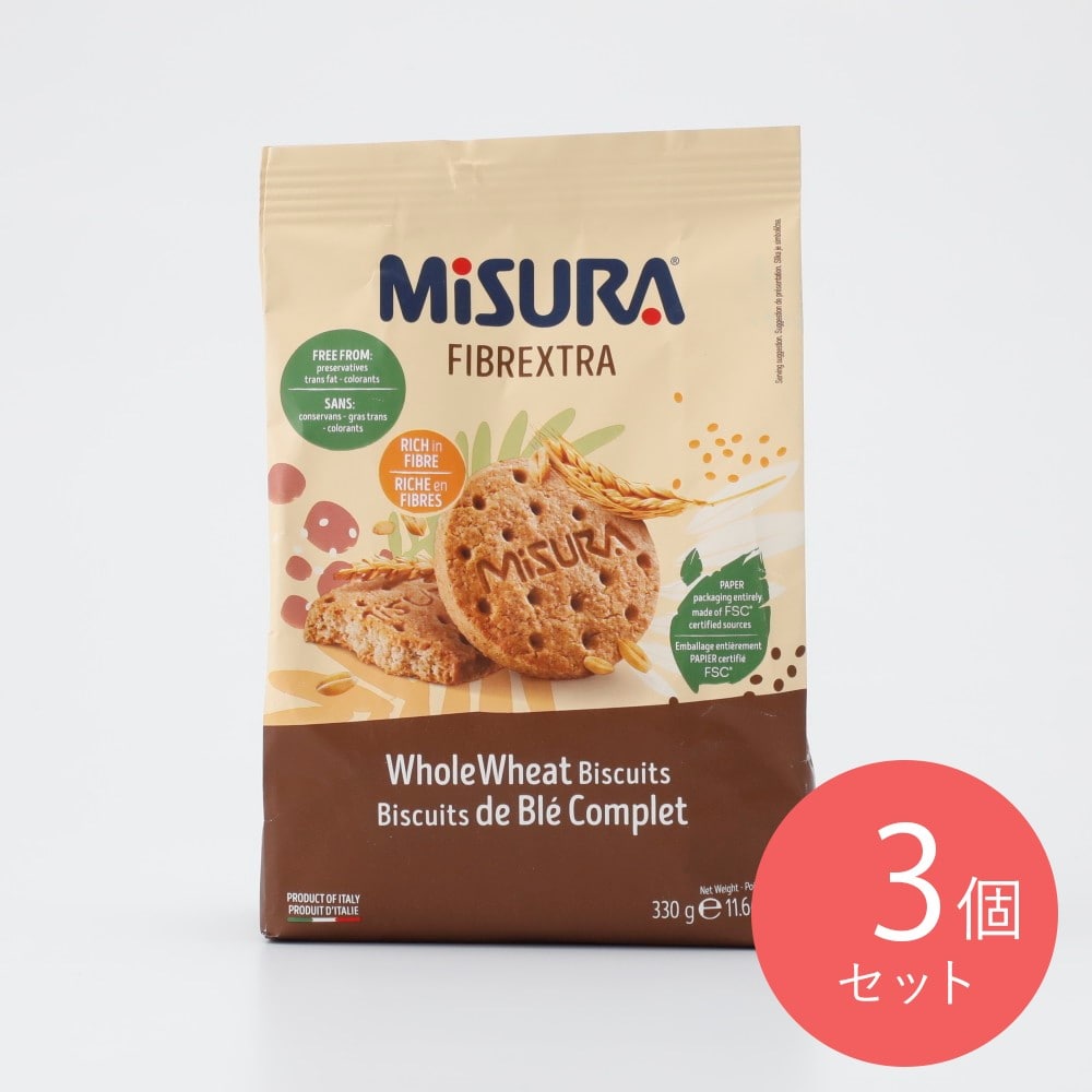 ミズーラ 全粒粉ビスケット 330g×3個
