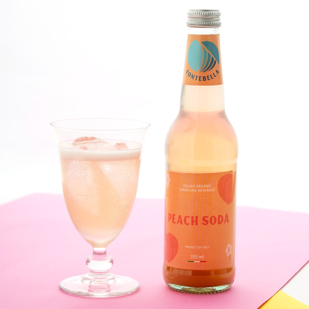 フォンテベッラ 有機スパークリング ピーチソーダ 355ml