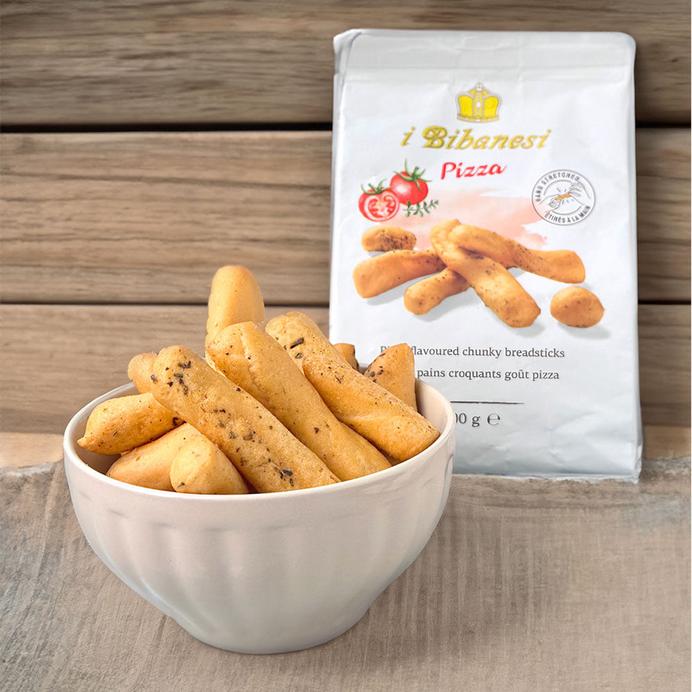 【訳あり】イ・ビバネーズィ ブレッドスティック ピザ味 100g ※賞味期限：2025年8月31日