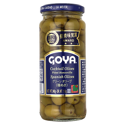 GOYA グリーンオリーブ 種無 固形量156g
