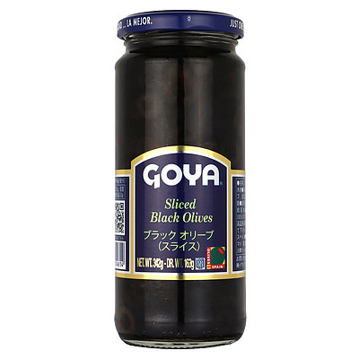 GOYA ブラックオリーブ スライス 固形量163g