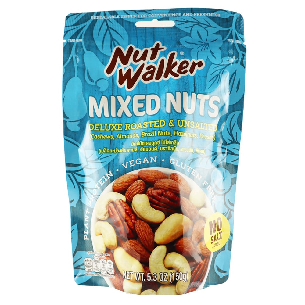 ナッツウォーカ― デラックスローストミックスナッツ食塩不使用 150g