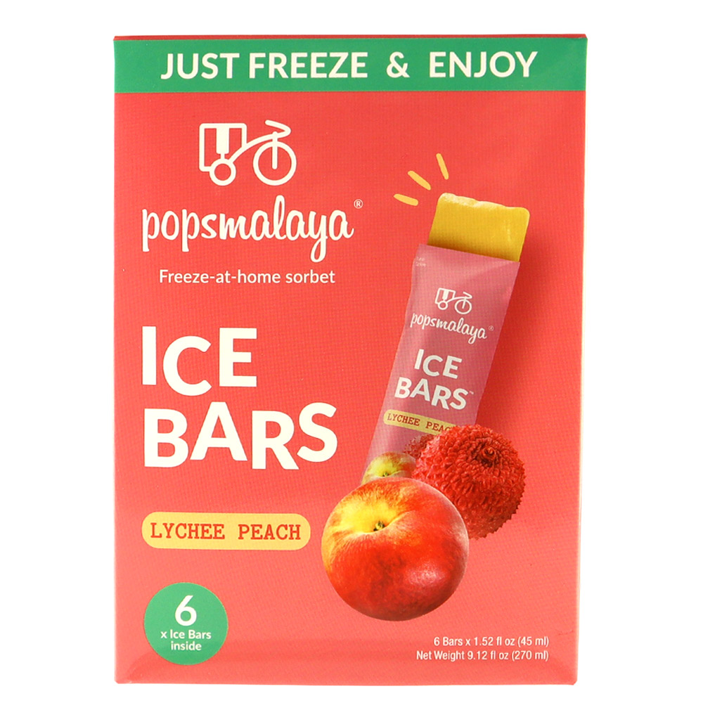 ポップスマラヤ アイスバー ライチピーチ 6P