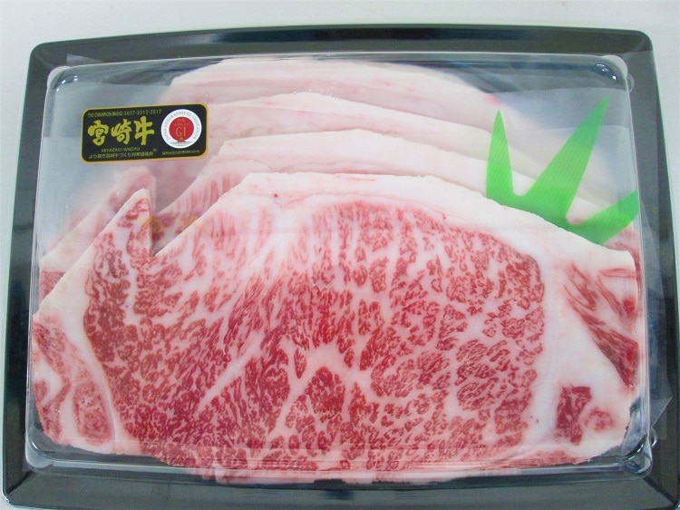 【送料込】宮崎牛 ロースステーキ4枚