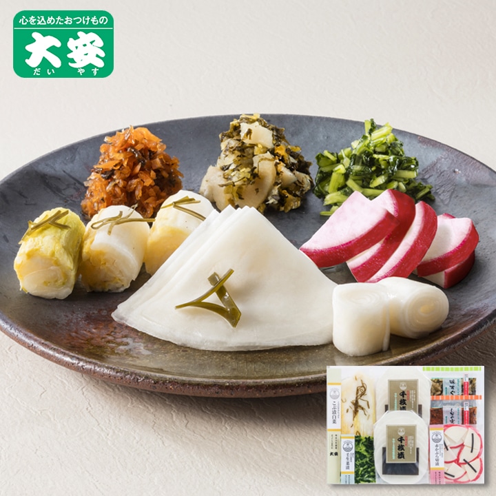 大安　京都名産・千枚漬と京漬物セット 直FF-40　7点入