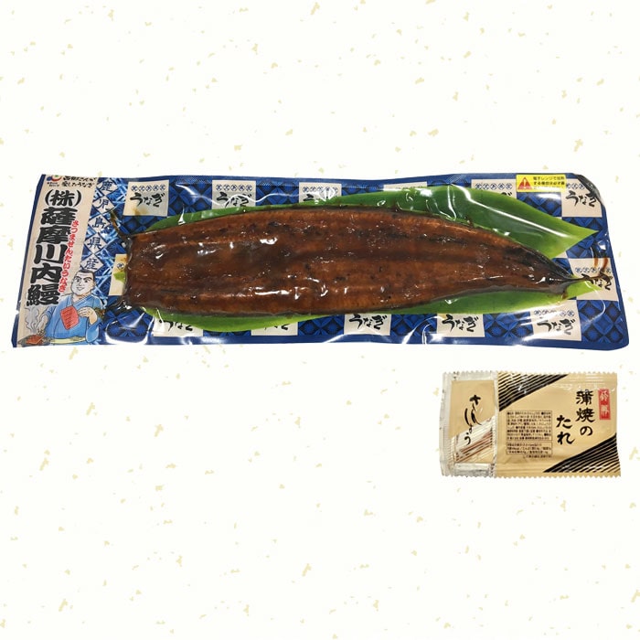 鹿児島県産うなぎ蒲焼 無頭約170g×2尾「薩摩川内市観光物産協会」 宅配 2尾