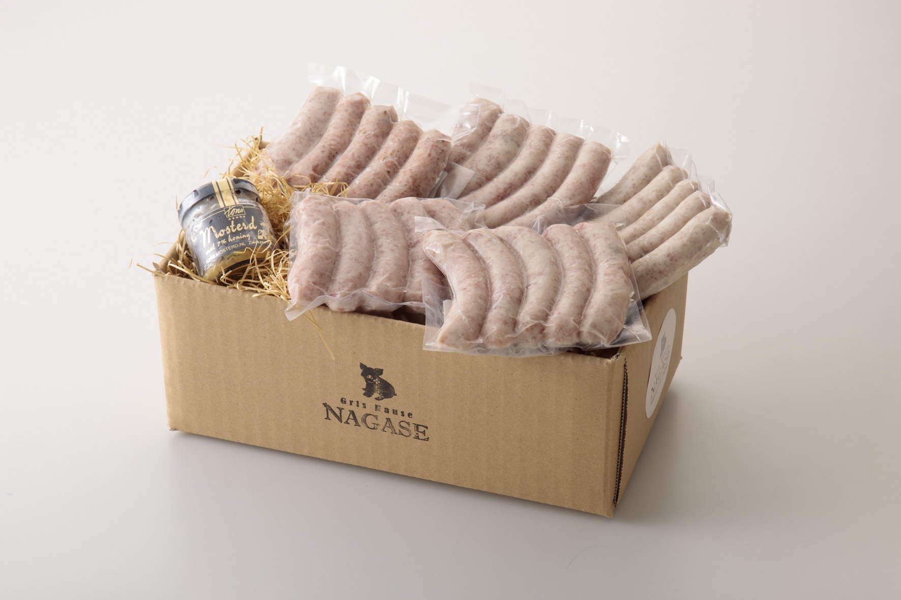 焼くとジューシー、ボイルでスープのダシになる!低添加生ソーセージ5種セット「Gris Hause NAGASE」 宅配