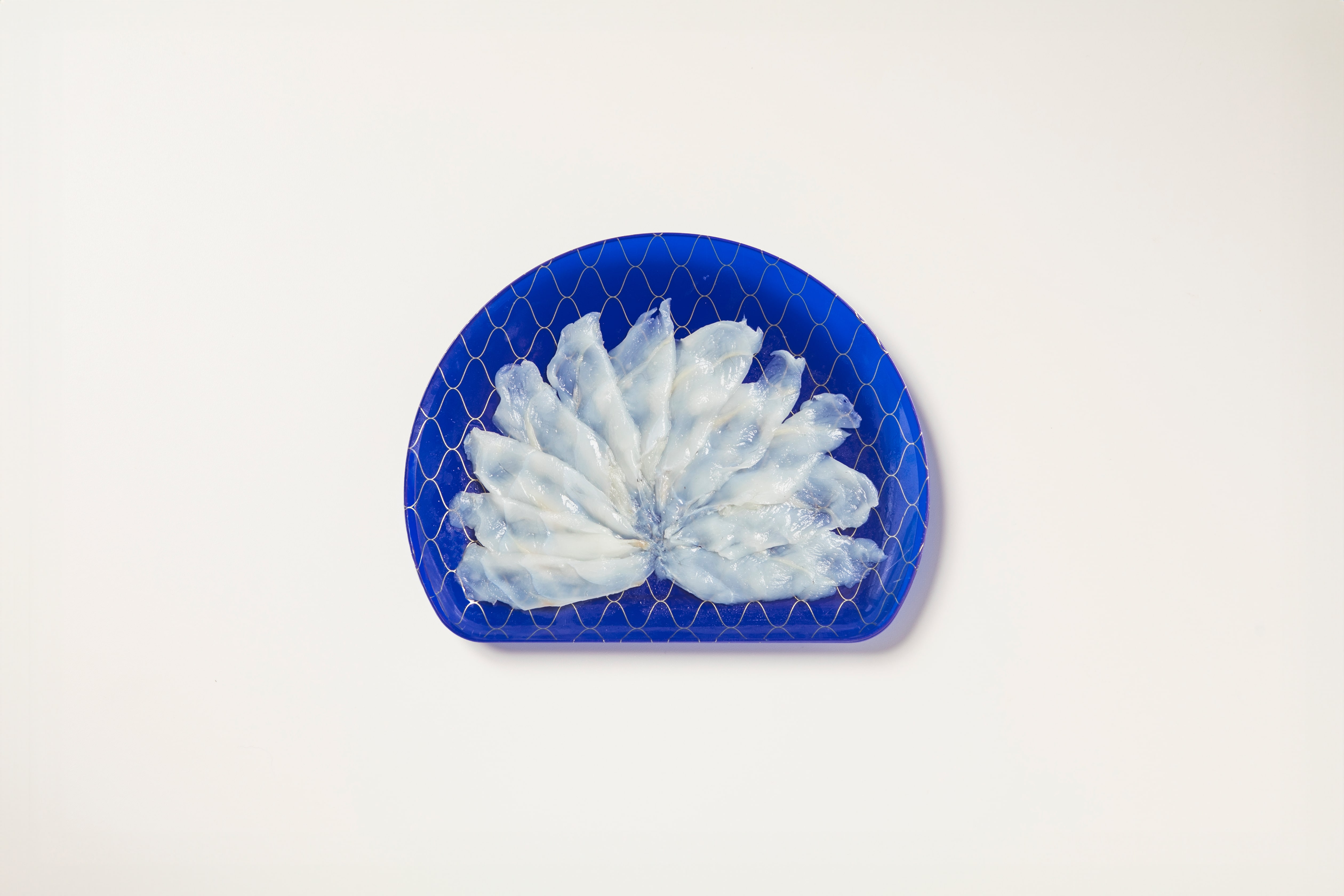 とらふぐのてっさ(小皿)3枚「株式会社FUKUNOTANE」 宅配 3枚