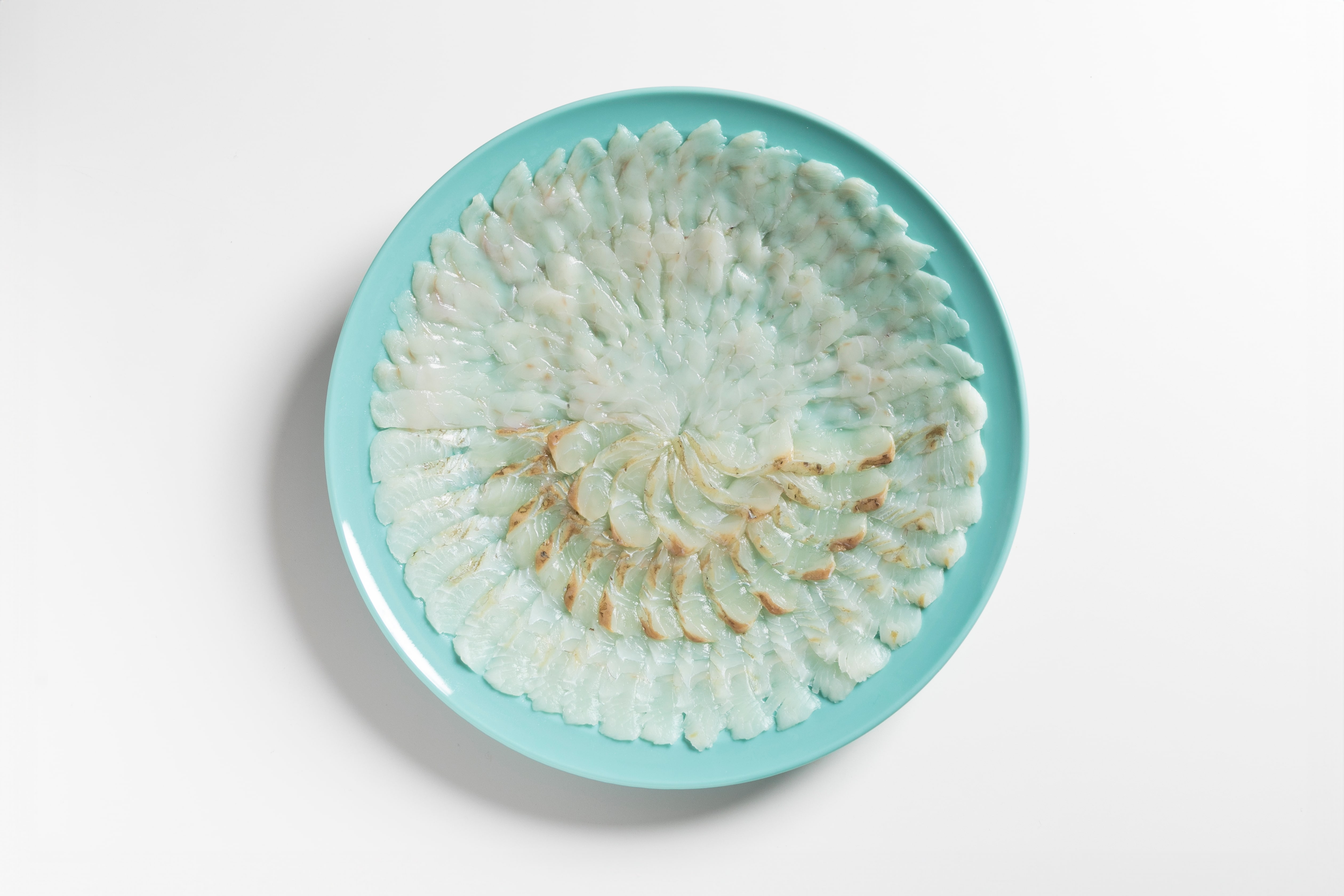 とらふぐのてっさ&ひらめの薄造り(大皿)「株式会社FUKUNOTANE」 宅配 1皿