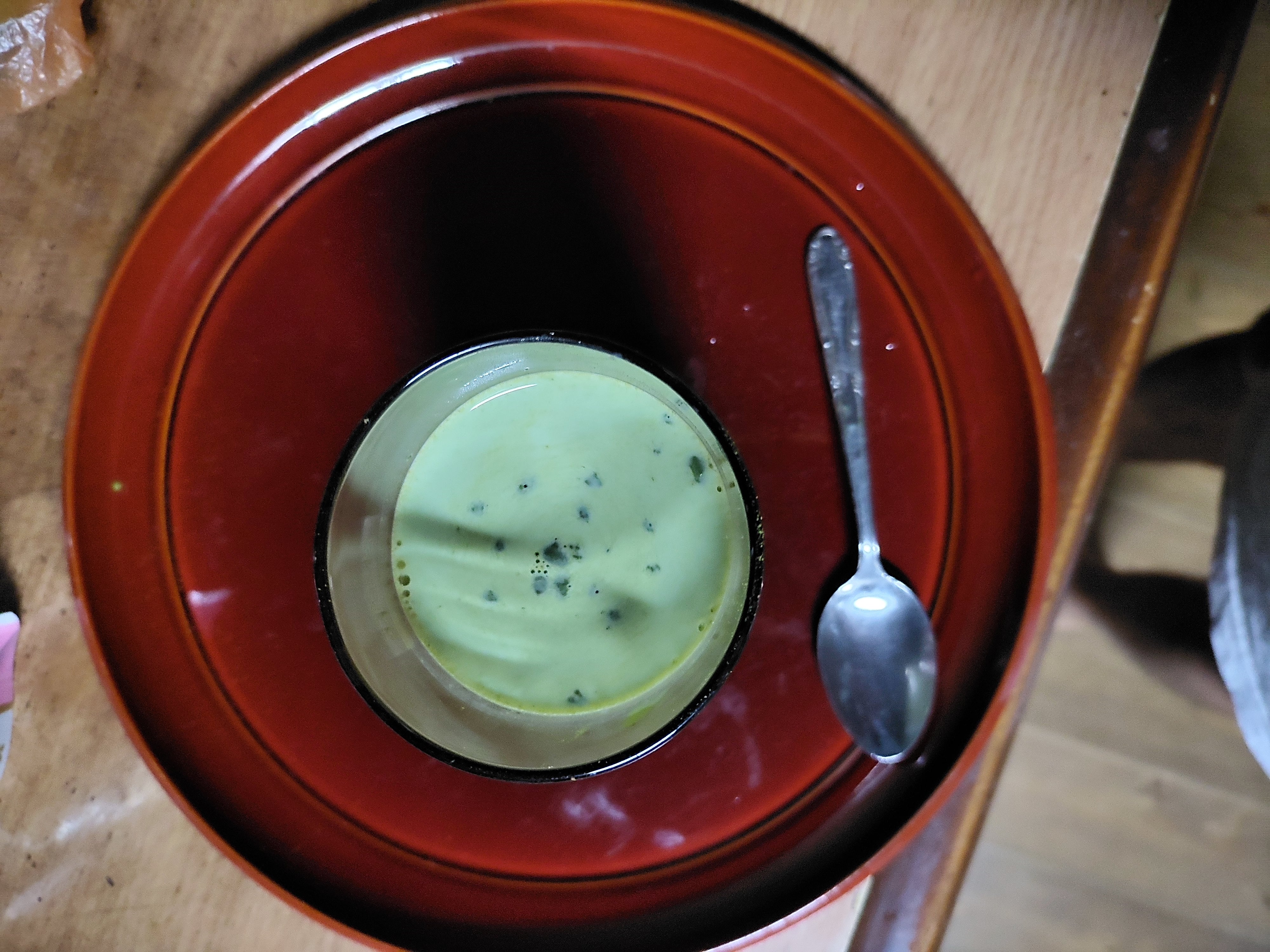 農薬不使用の抹茶です。抹茶ミルクです。
