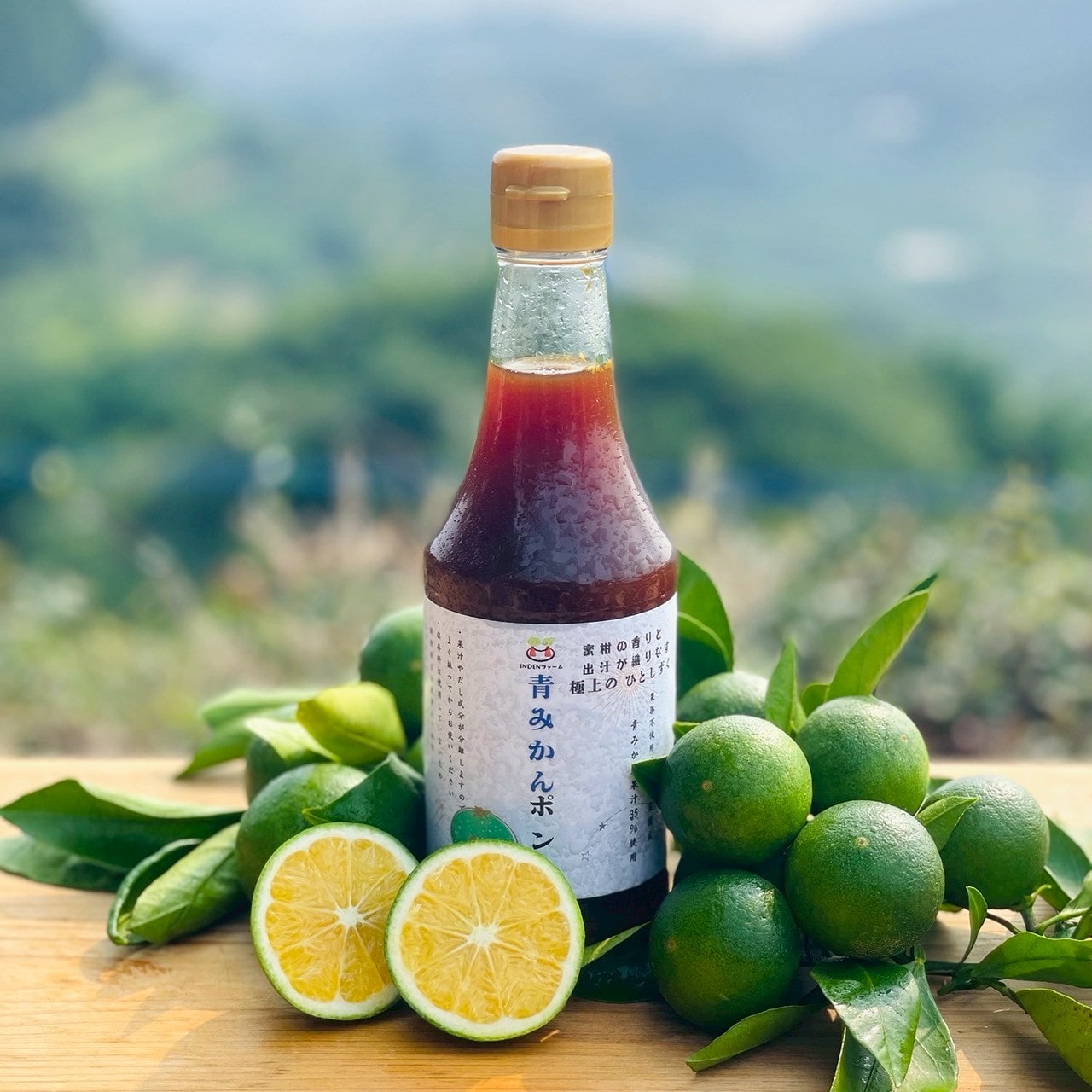 化学農薬不使用 青みかんポン酢〔INDENファーム株式会社〕 宅配